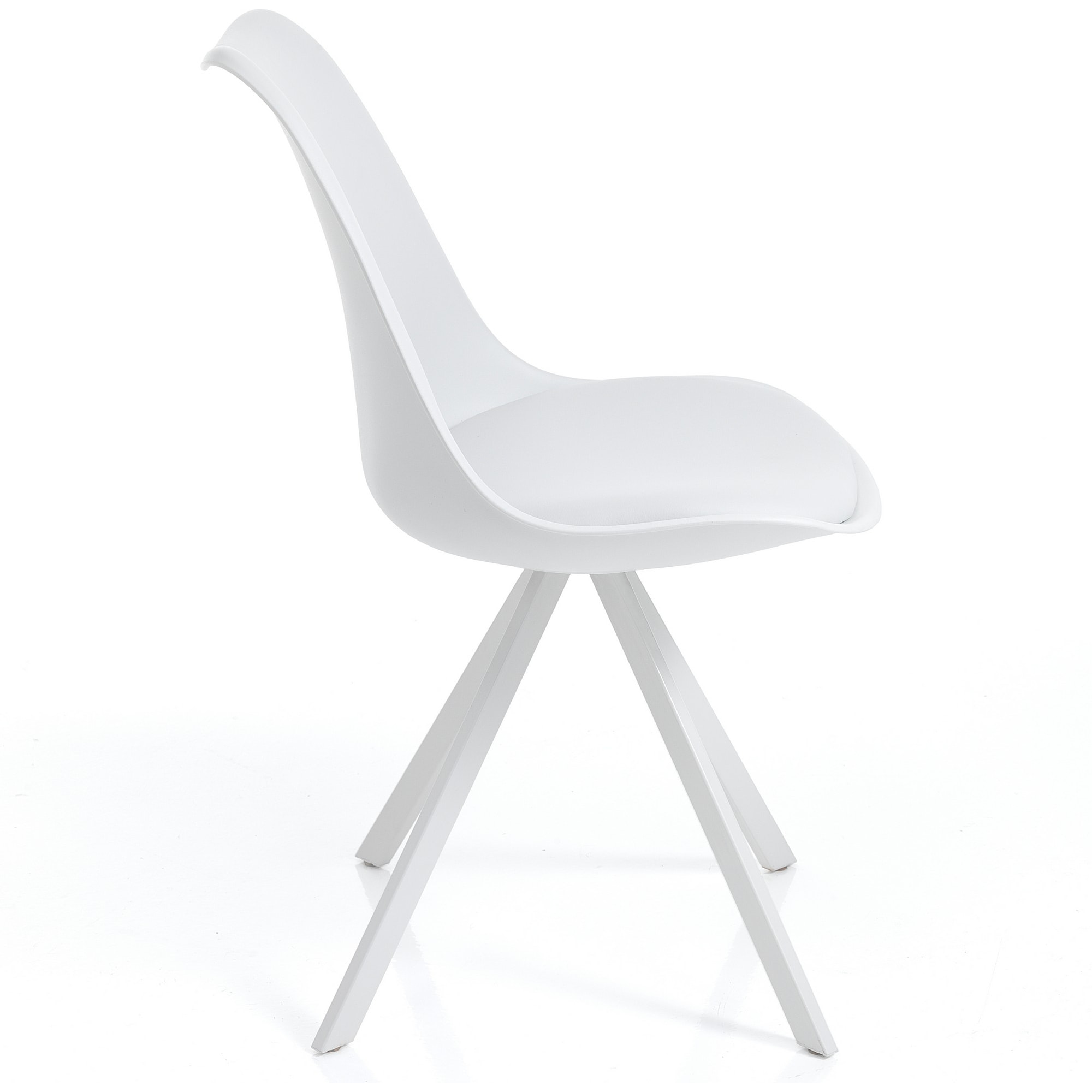 Tomasucci Lot de 4 Chaises kiki slim chair - BLANC