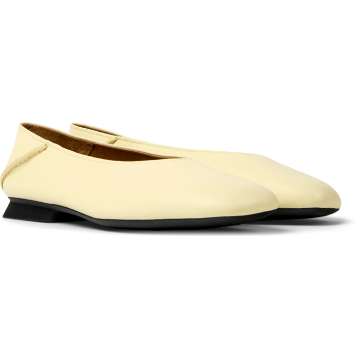 Bailarinas - CAMPER Casi Myra - Amarillo - Cuero liso