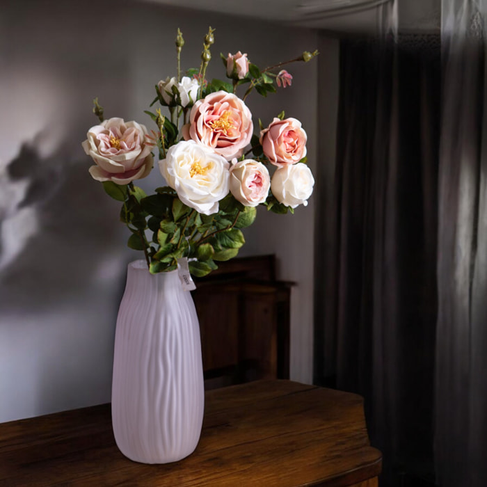 Rosa romantica - Pezzi 2 - Colore:Bianco - Bianchi Dino