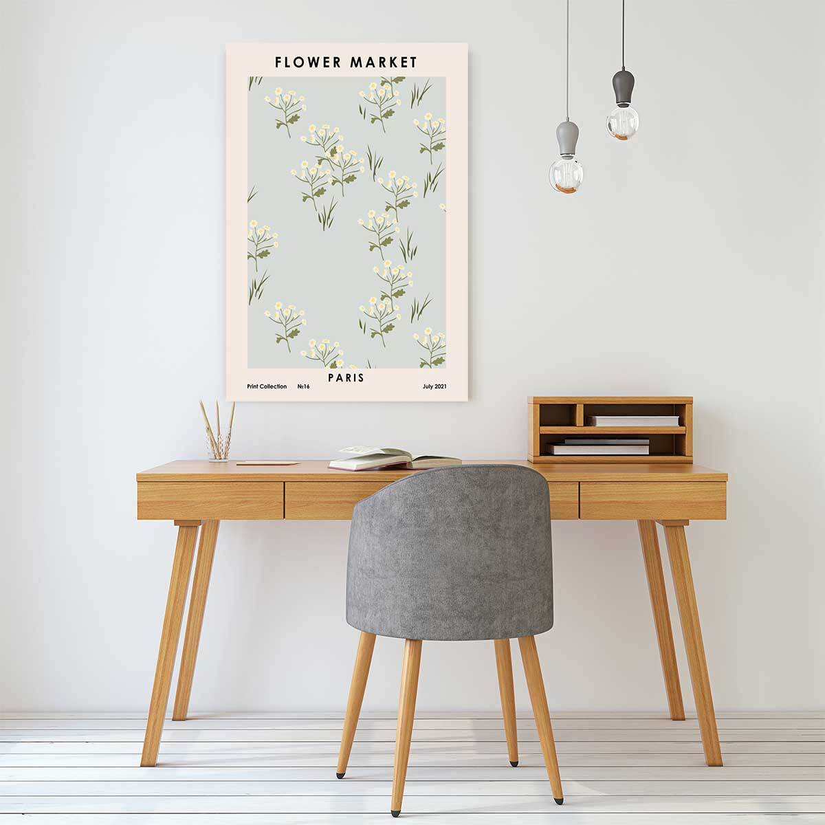 Tableau fleurs paris flower market  Tableau alu Dibond