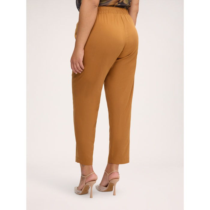 Fiorella Rubino - Pantaloni Carrot Fit - Marrone