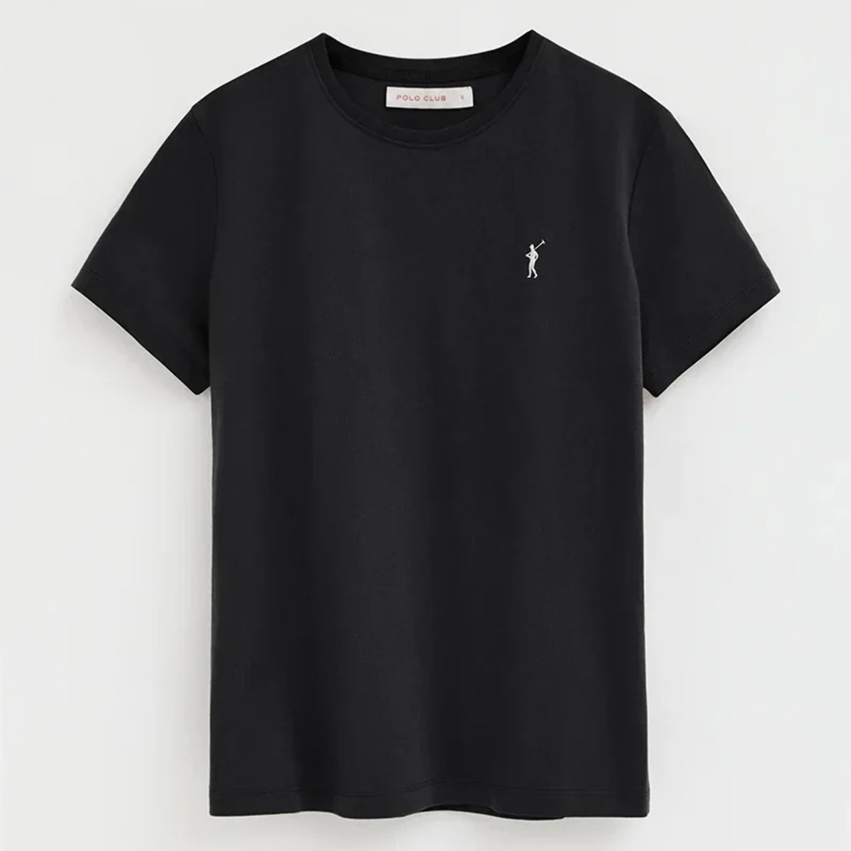 Pack mujer de dos camisetas negra y blanca de manga corta y cuello redondo con bordado Rigby Go