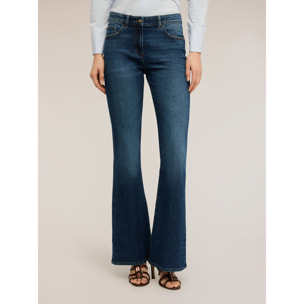 Motivi - Jeans flare push-up a vita alta - Blu