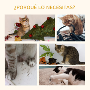 PawHut árbol Rascador para Gatos Medianos Altura 100,5 cm Torre para Gatos con Cama Superior y Cueva de Totora 2 Cojines 2 Postes Escalera 57x37x100,5 cm Natural