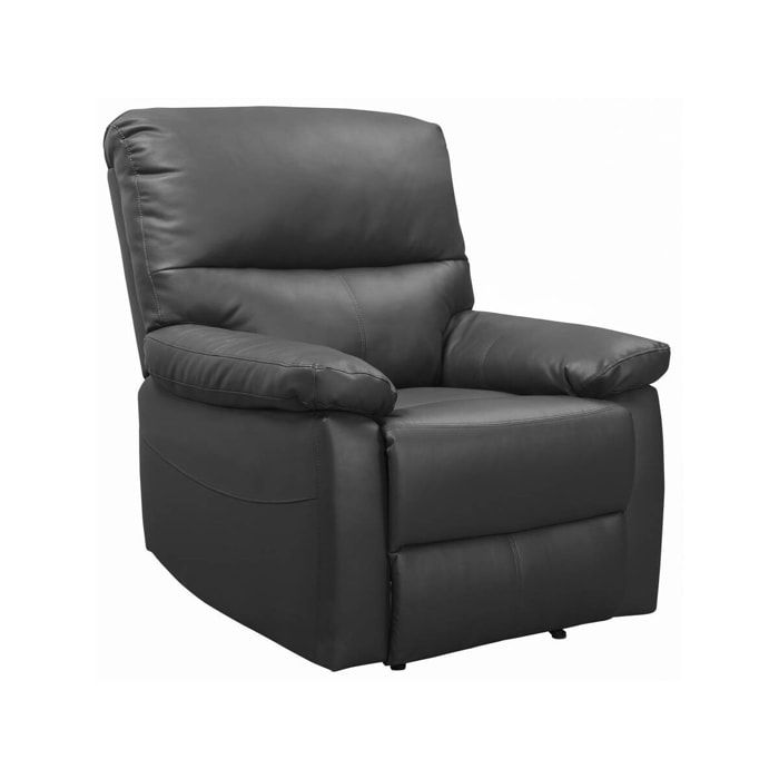 Fauteuil relax "Lincoln" - 90 x 89 x 103 cm - Gris