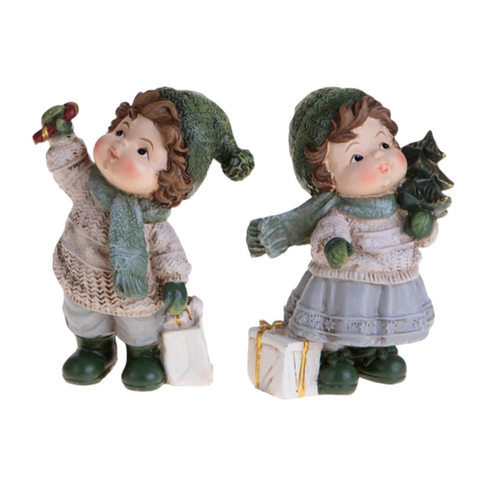 Bimbi con doni - Pezzi 4 - VERDE - Bianchi Dino SpA