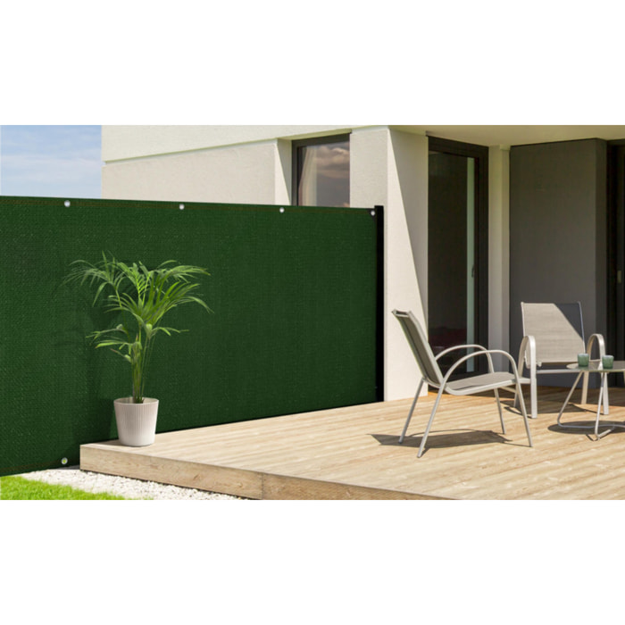 Brise vue occultant uni vert - plusieurs modèles - Vert