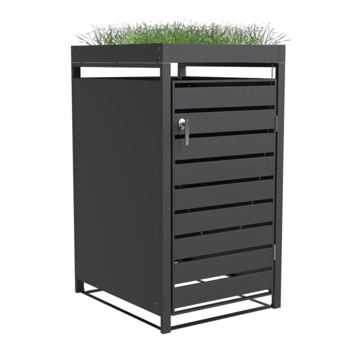 Abri cache poubelle 240L avec jardinière