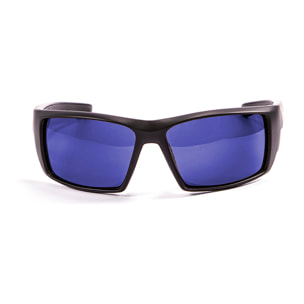 Gafas de deportes acuáticos OCEAN ARUBA - Negro mate / Revo azul