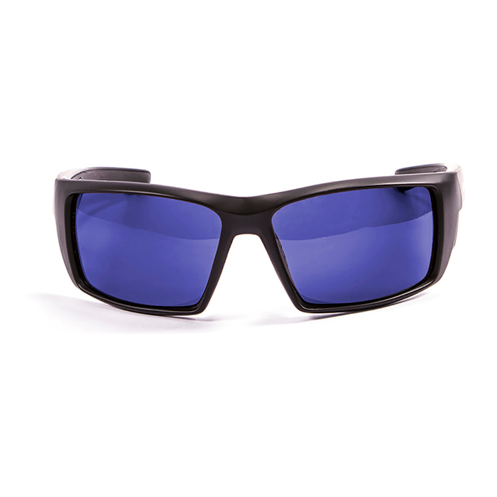 Gafas de deportes acuáticos OCEAN ARUBA - Negro mate / Revo azul
