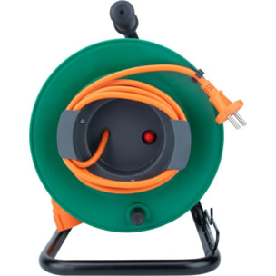 Multiprise ZENITECH jardin IP20 25M 2x1.5 1x16A +guide cable