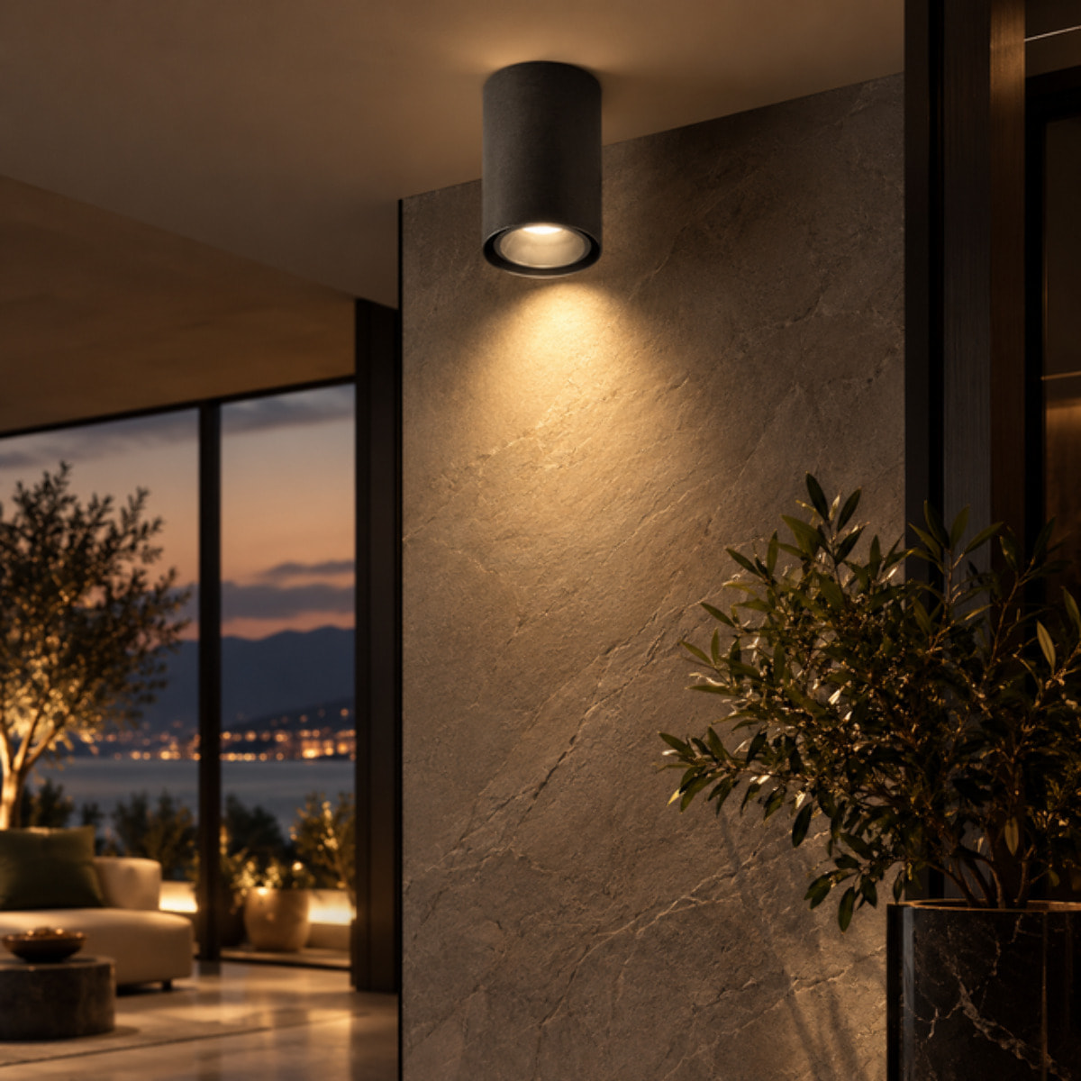 ARGO Lampada da soffitto Titanio