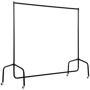 Perchero Colgador 150x60x170 cm Organizador Armarios con Ruedas Hierro