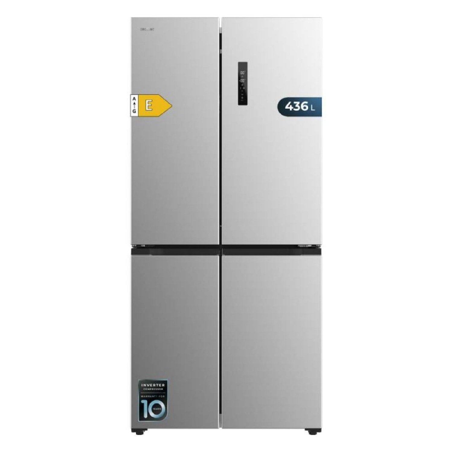 Cecotec Frigoríficos 4 puertas Bolero CoolMarket 4D 436 Inox E