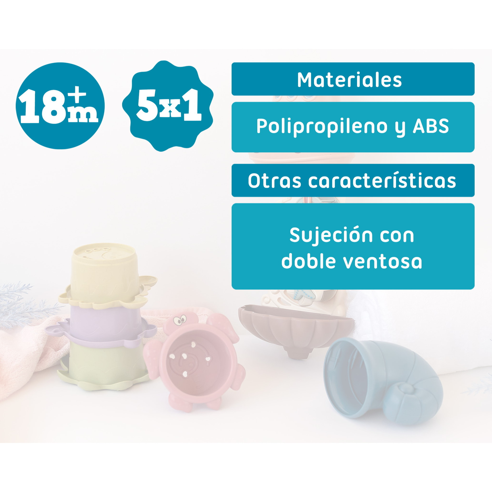 JUEGO SET DE BAÑO PARA BEBÉS