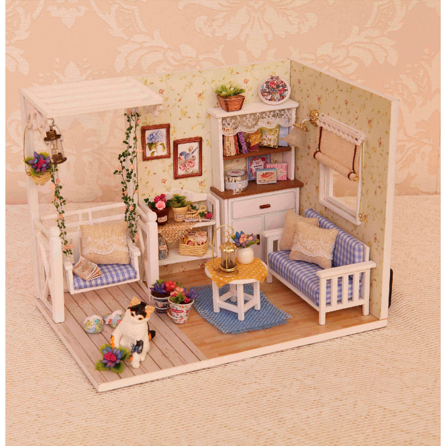 Diario del gatito. Maqueta 3D, realista con gran detalle y luces led.