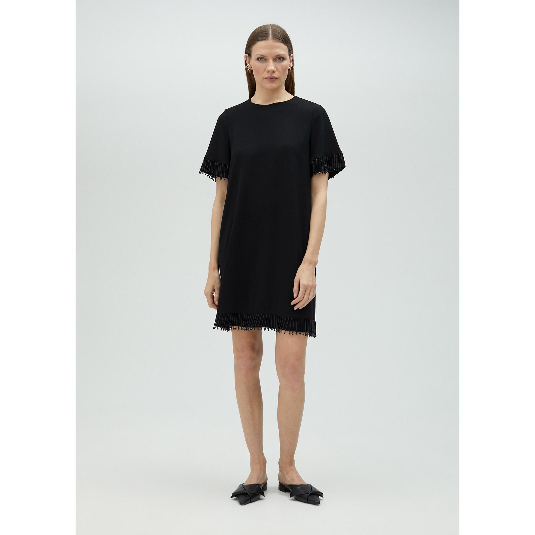 Vestito corto perline