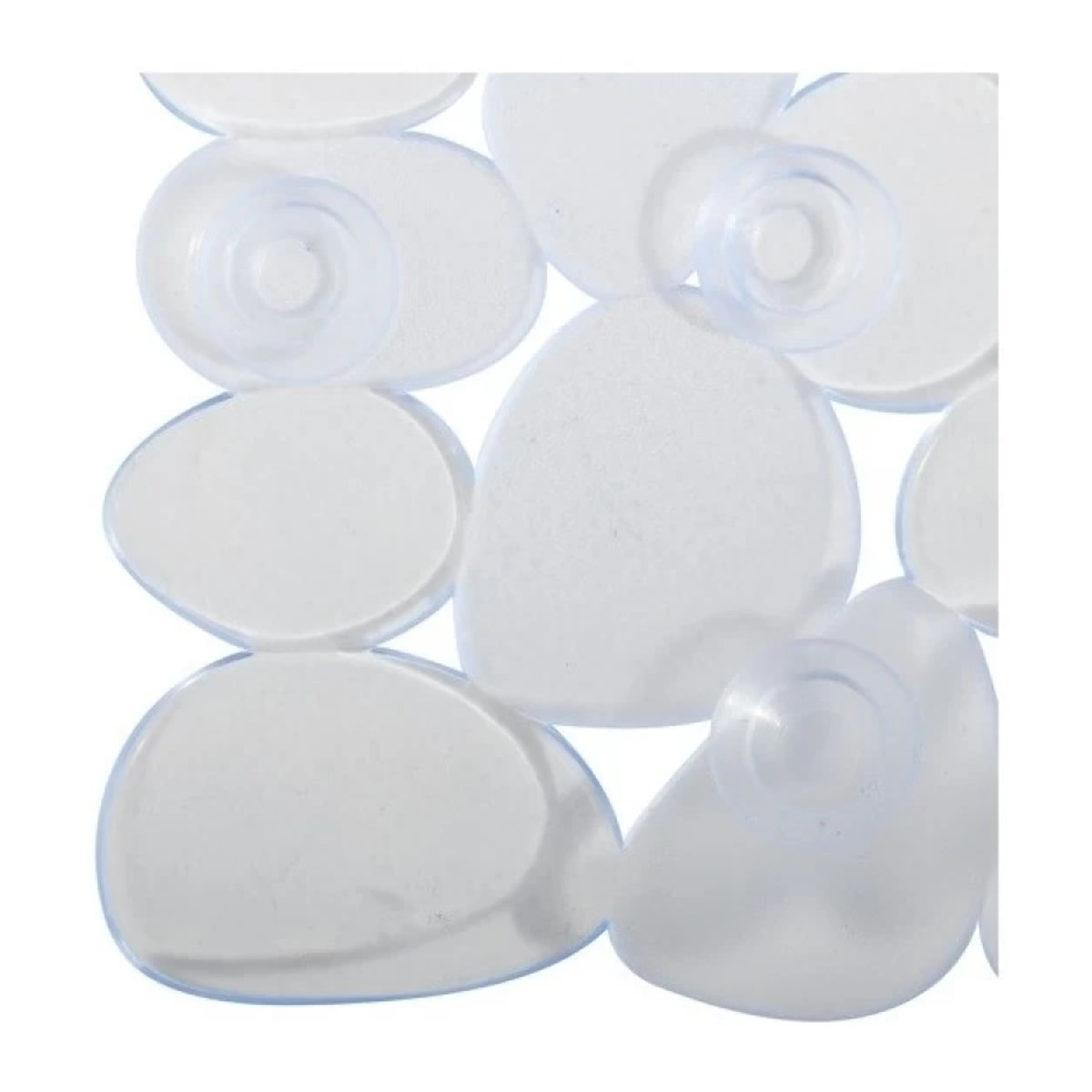 Tapis Fond de douche PVC GALETS 53x53cm Transparent MSV