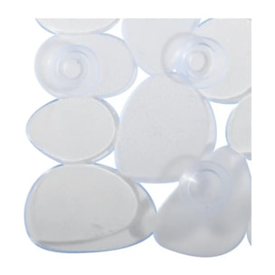 Tapis Fond de douche PVC GALETS 53x53cm Transparent MSV