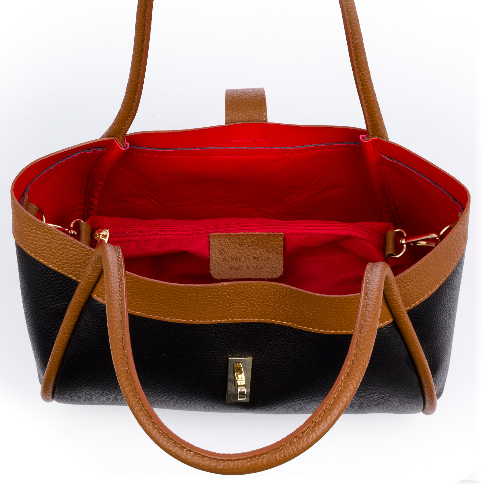 Beinette Borsa Tote Donna. Pelle autentica Dollaro.