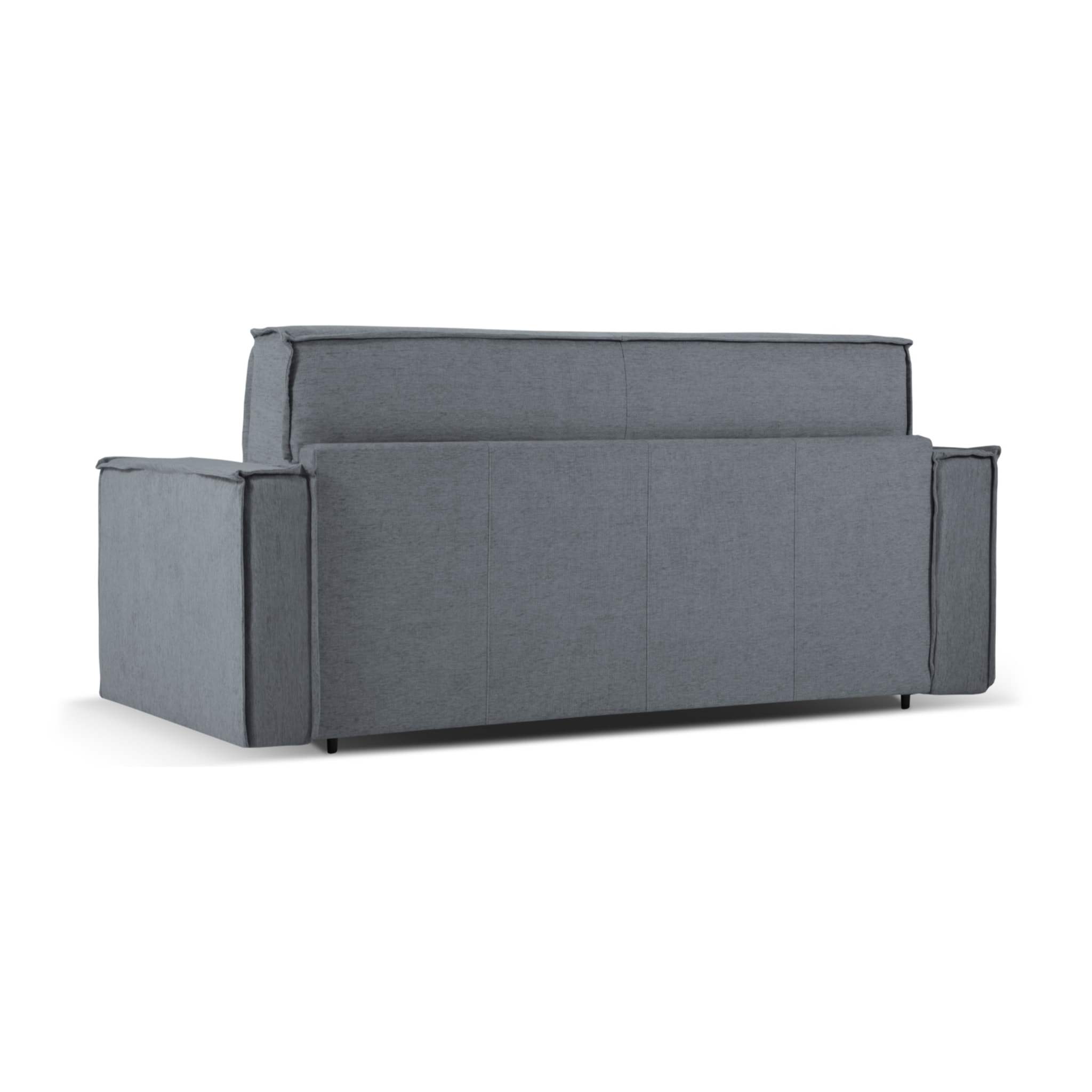 Canapé convertible "Olympe" 3 places en tissu structurel graphite