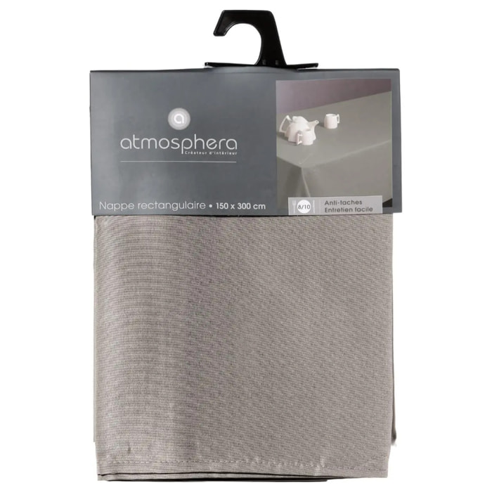 Nappe anti-tâche beige - 150x300 cm