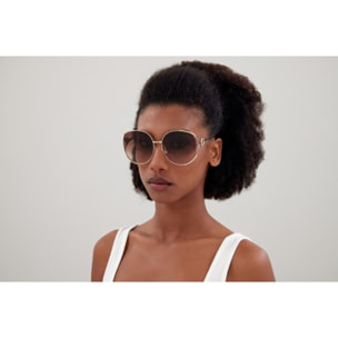 Gafas de Sol Gucci GG0225S-007 de Metal Mujer 63 mm