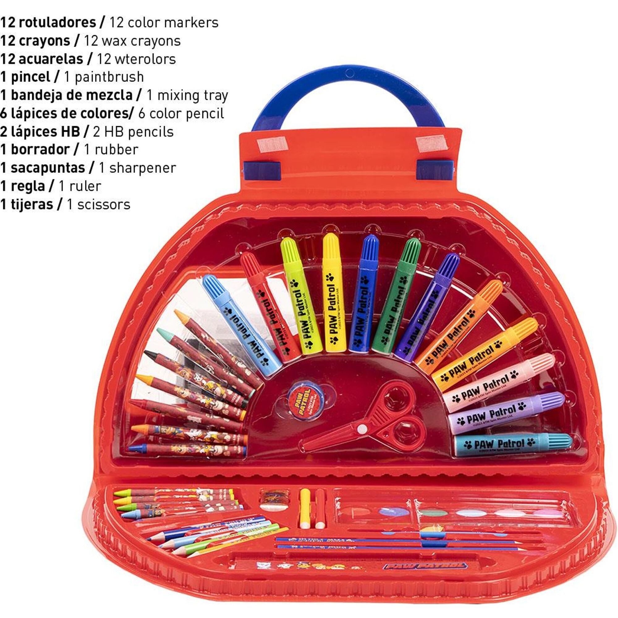 Set Papelería Coloreable 50 Piezas Paw Patrol