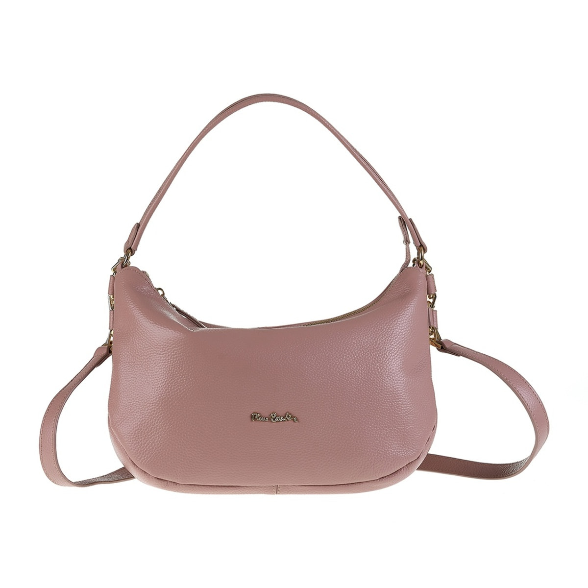 Borsa a spalla da donna Made in Italy - Modello Edera Plus - 100% pelle - 32.5 x 19.0 x 10.0 cm