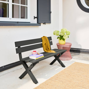 Banc de jardin aluminium 2 places TERRALU