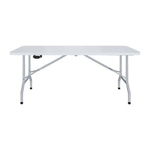 Tavolo Tavolino Pieghevole In Dura Resina Set Birreria Facile Trasporto Con Maniglie Ideale Per Giardino Campeggio Terrazzo Fiere Sagre 180x74x74 cm