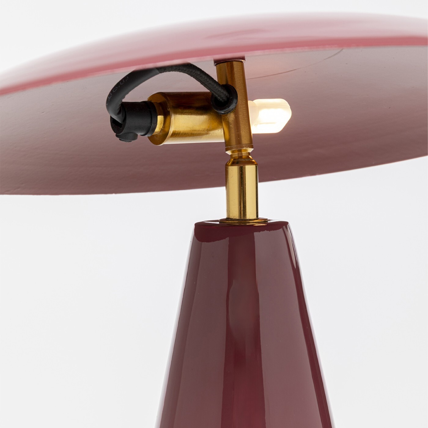 Lampe Fungo Flat framboise Kare Design