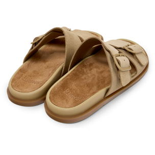 Sandalias - CAMPER Lluc Sandal - Marron - Cuero de gamuza