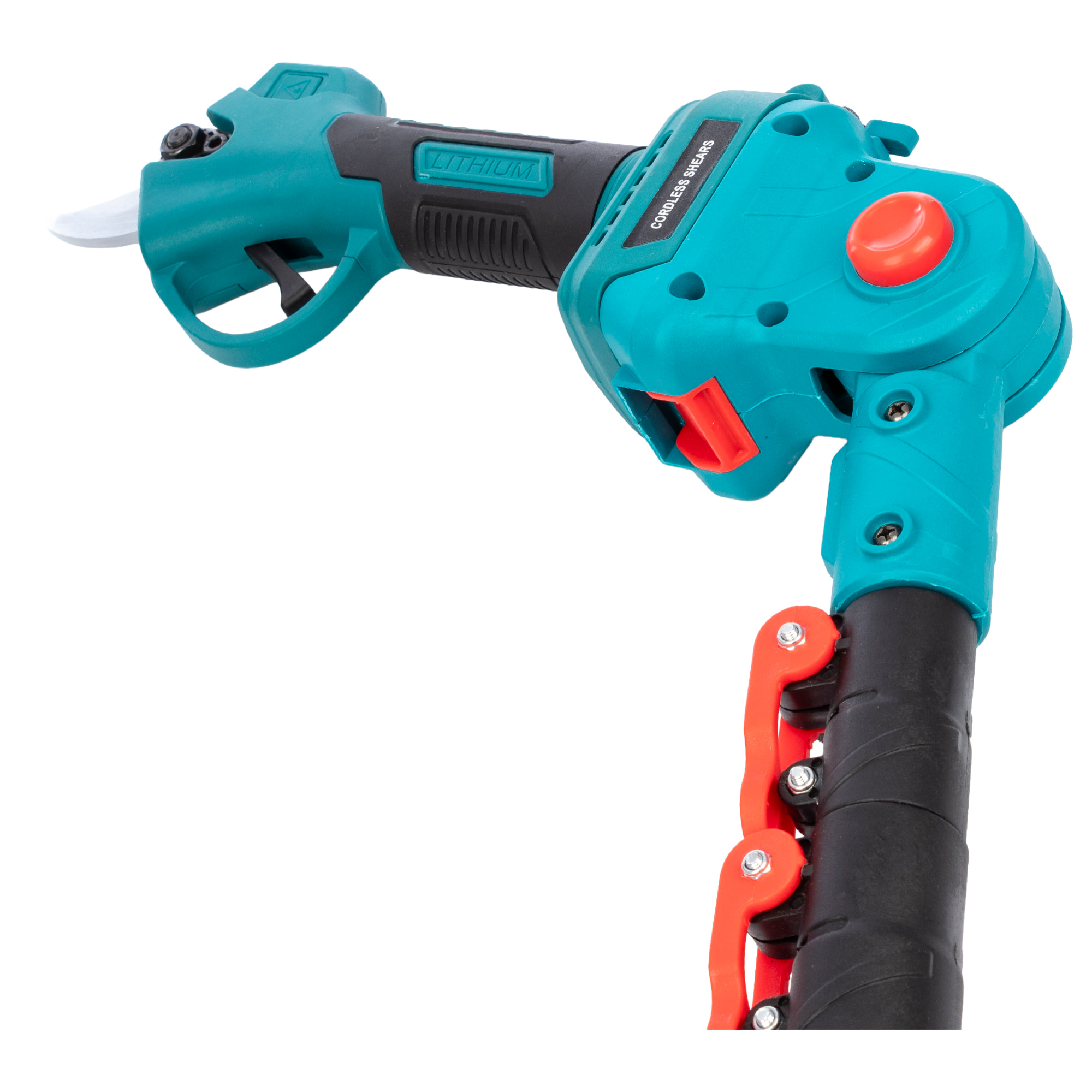 Set di strumenti elettrici 2 in 1 con motosega, forbici da potatura e manico regolabile di 2m.