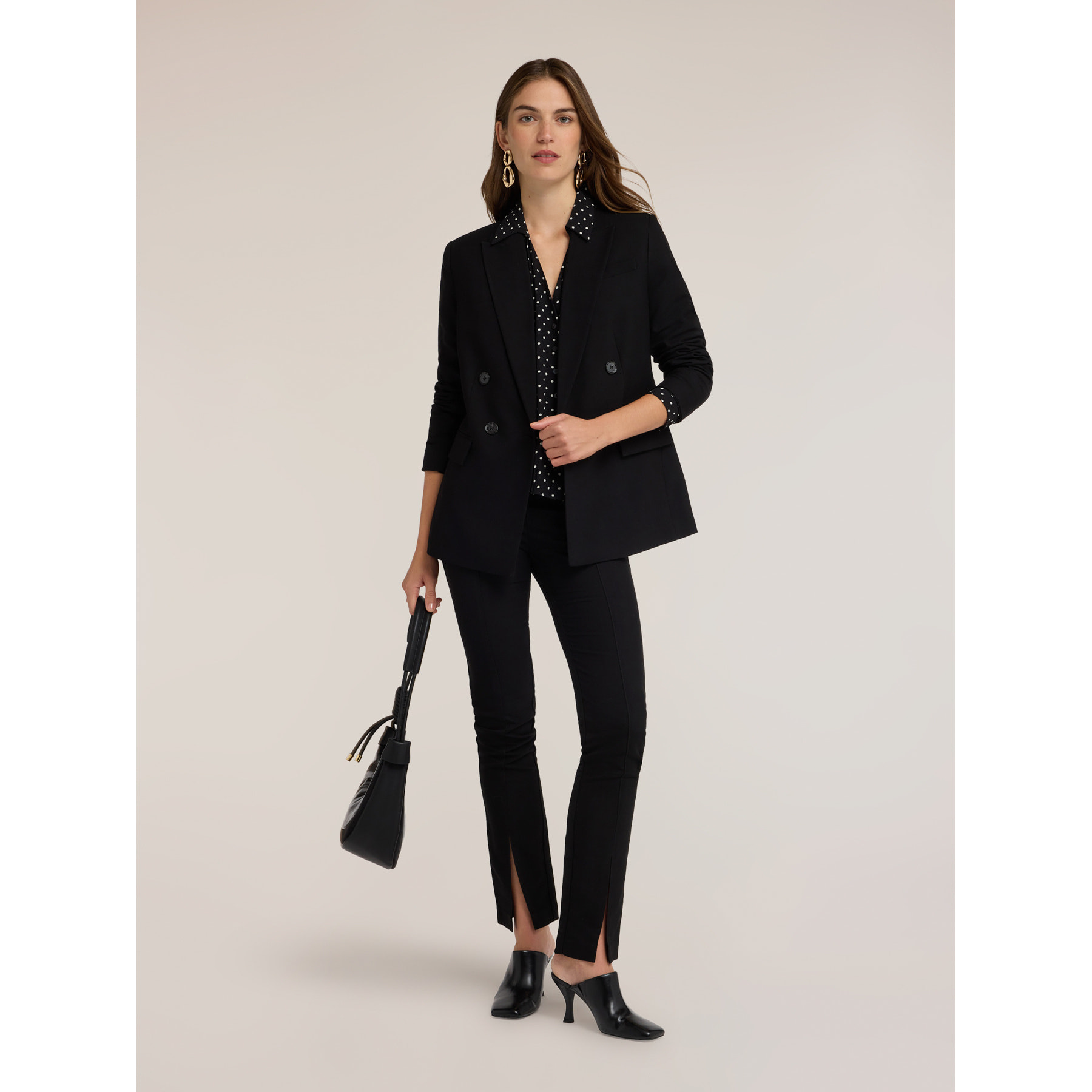 Motivi - Blazer doppiopetto sartoriale - Nero