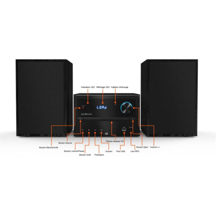 Chaîne HiFi ESSENTIELB EBMSBTH01