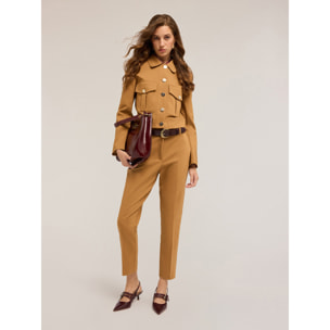 Motivi - Chaqueta corta con bolsillos - Beige