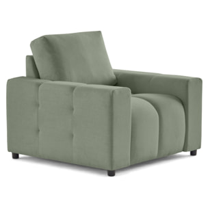 Crocus - fauteuil en tissu - Vert sauge