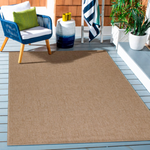 DHAKA - Tapis intérieur/extérieur aspect jute uni beige