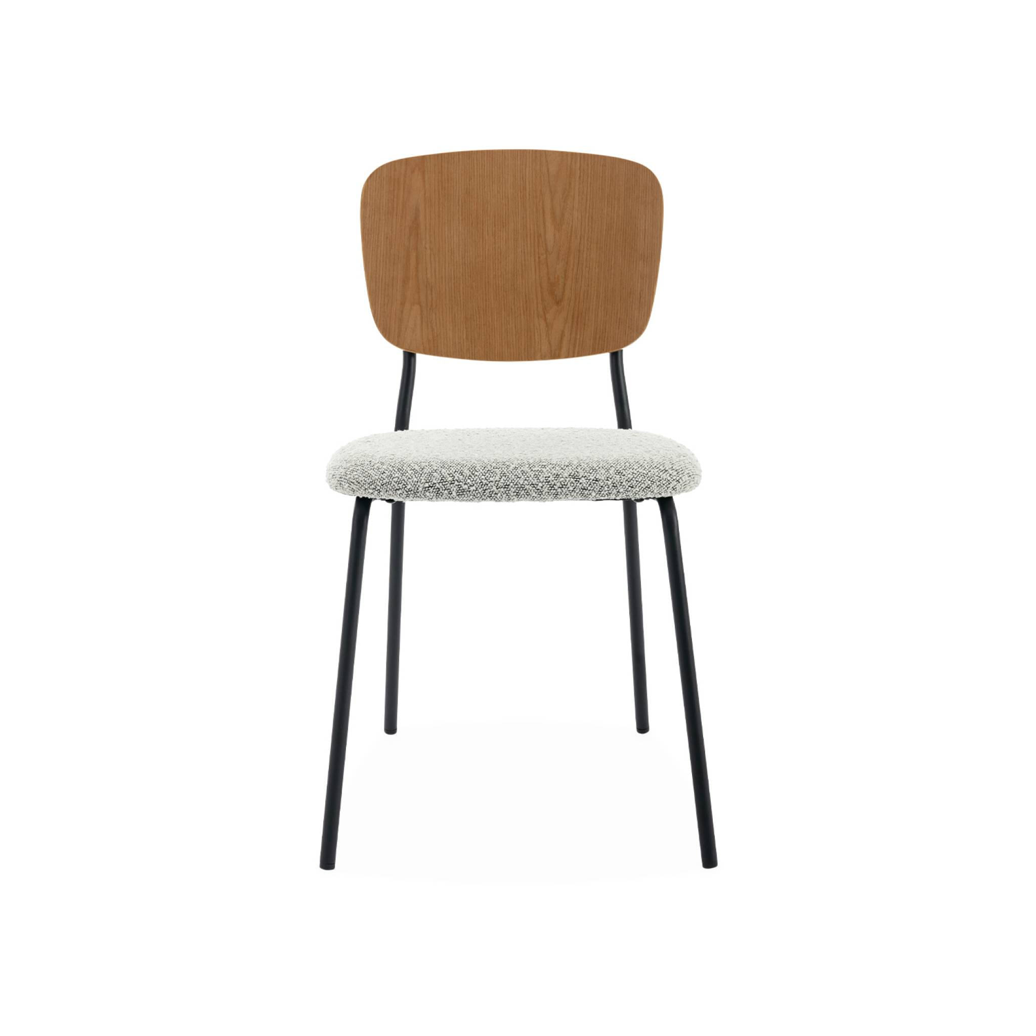 Chaise bouclette texturée (lot de 2) EMY