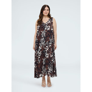 Fiorella Rubino - Vestido modelo Free con estampado - Negro