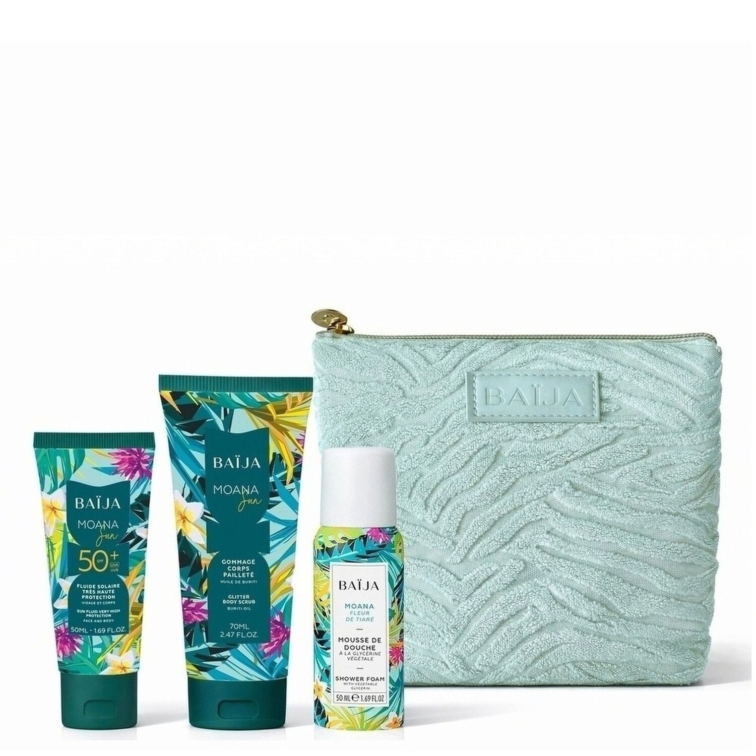 Moana Sun - Coffret Fluide Solaire 50ml SPF50+ + 2 Produits