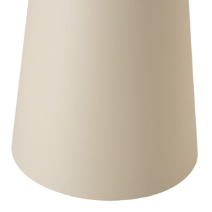 JAMES - Table d'appoint ronde 40x40cm plateau en métal émaillé caramel JAMES