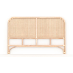 Tête de lit en rotin et cannage 140 cm - Naïra