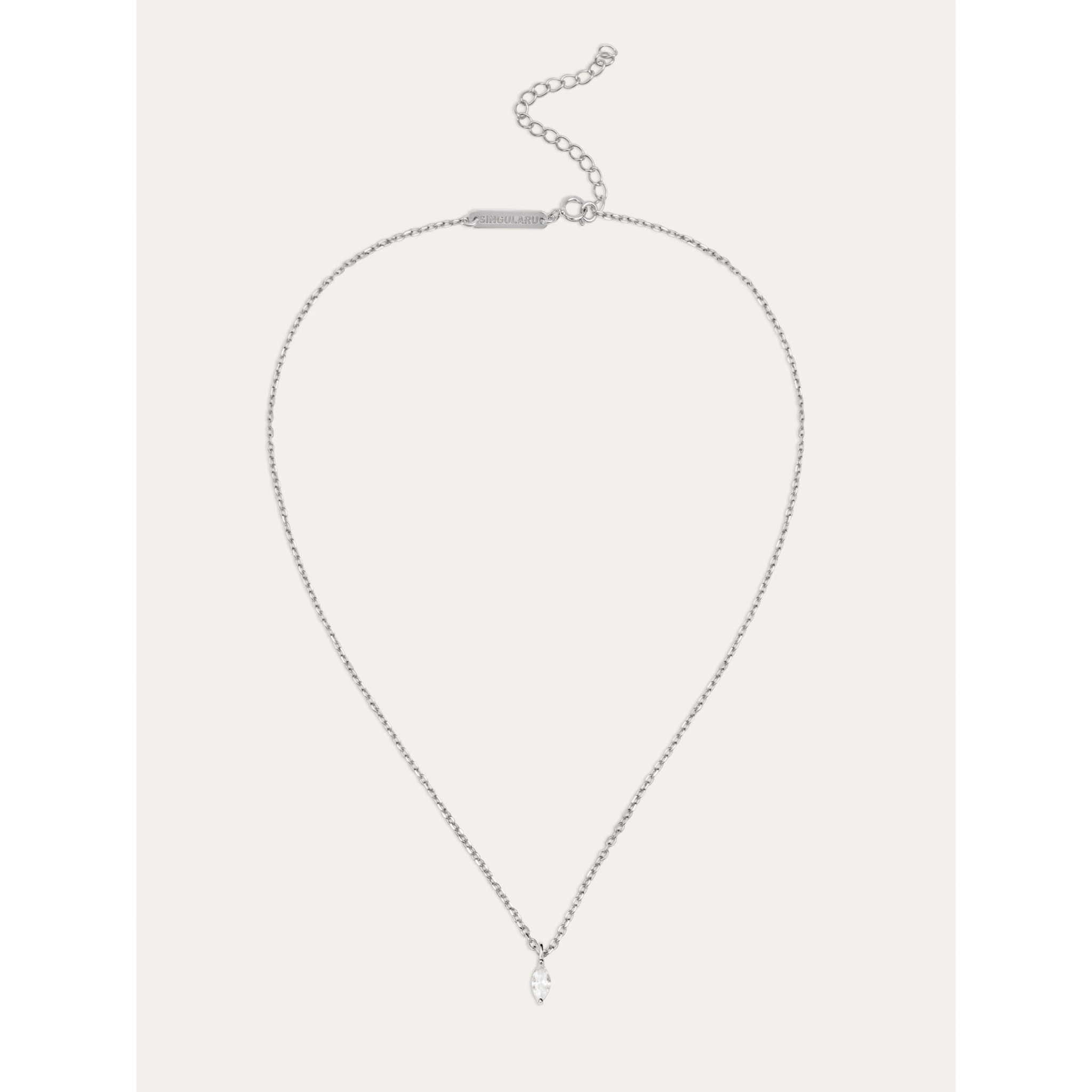 Collar Lágrima Plata