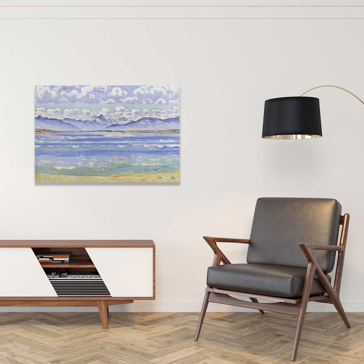 Tableau célèbre Weisshorn de Ferdinand Hodler Tableau alu Dibond