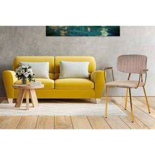 Set di 2 sedie con braccioli Kian 200 in velluto taupe