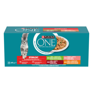 PURINA ONE Chat Stérilisé Multivariétés 40x85g