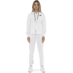Tuta da donna in cotone non Felpeto con cappuccio e zip Leone Basic