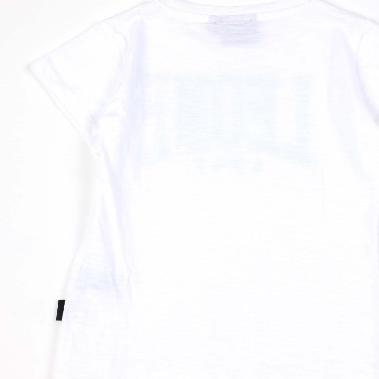T-shirt a maniche corte da bambina in cotone Leone Bright